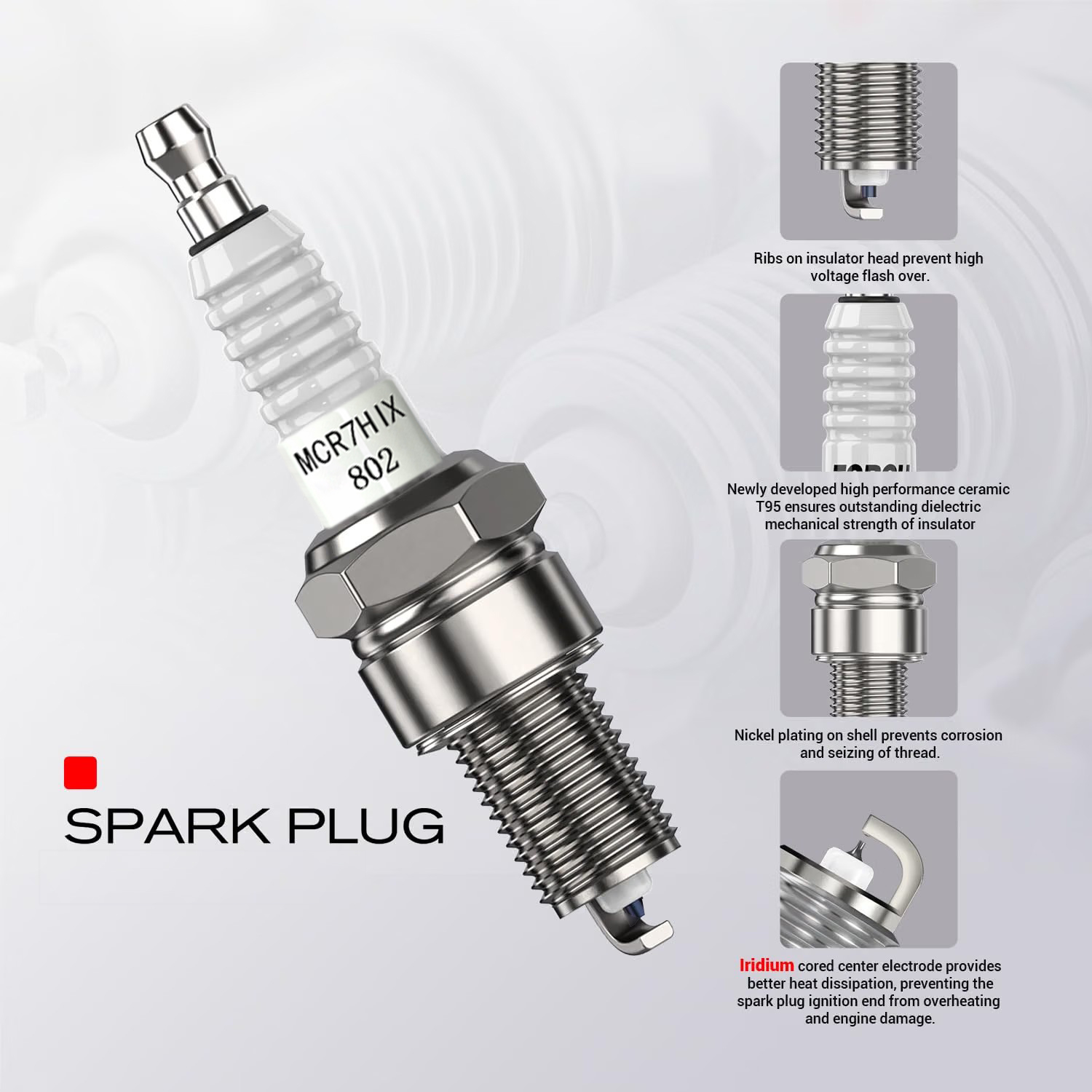 1-4 pcs Origina Good AN Iridiu - огляд і ціна Motorcycle Spark Plug