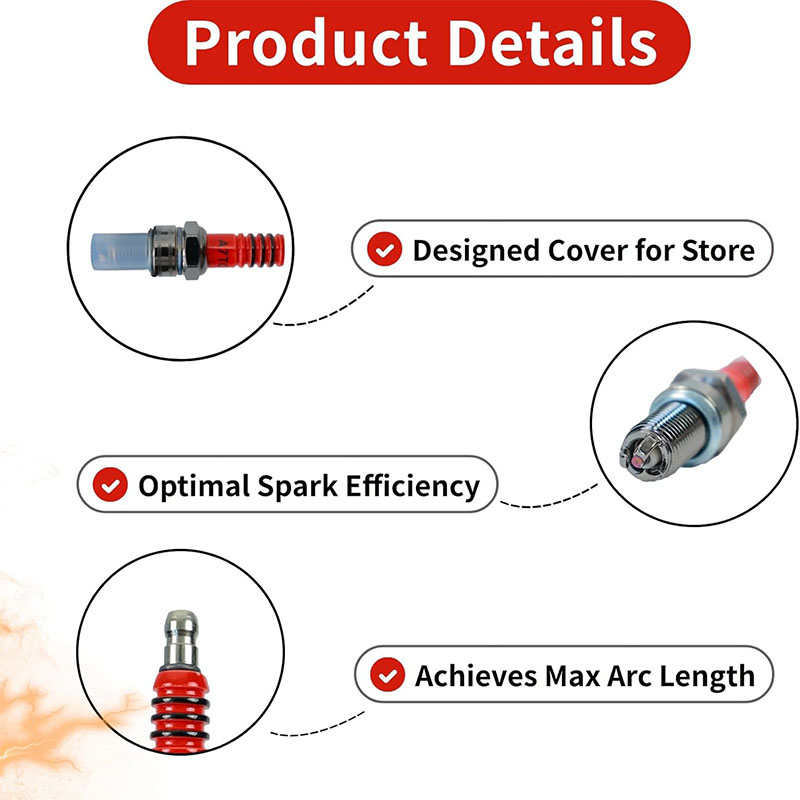 3Pcs A7TC 3Electrode Spark Plu - огляд і ціна Motorcycle Spark Plug